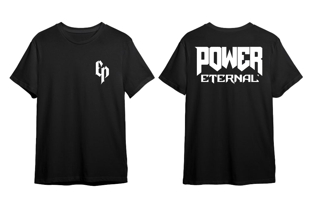 ETERNAL POWER tee — front and back